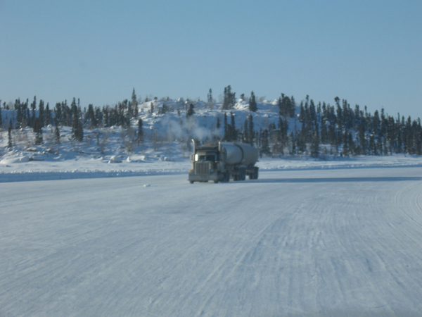 Passing Traffic on Ice Road