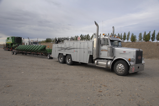 Service Truck and 12 Row Corn Header